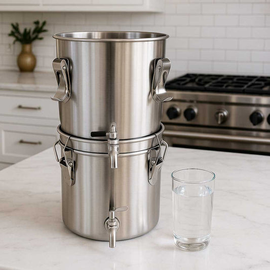 USA Non-Electric Fluoride Water Removal Filter System – Refillable Bone Char Carbon Filter
