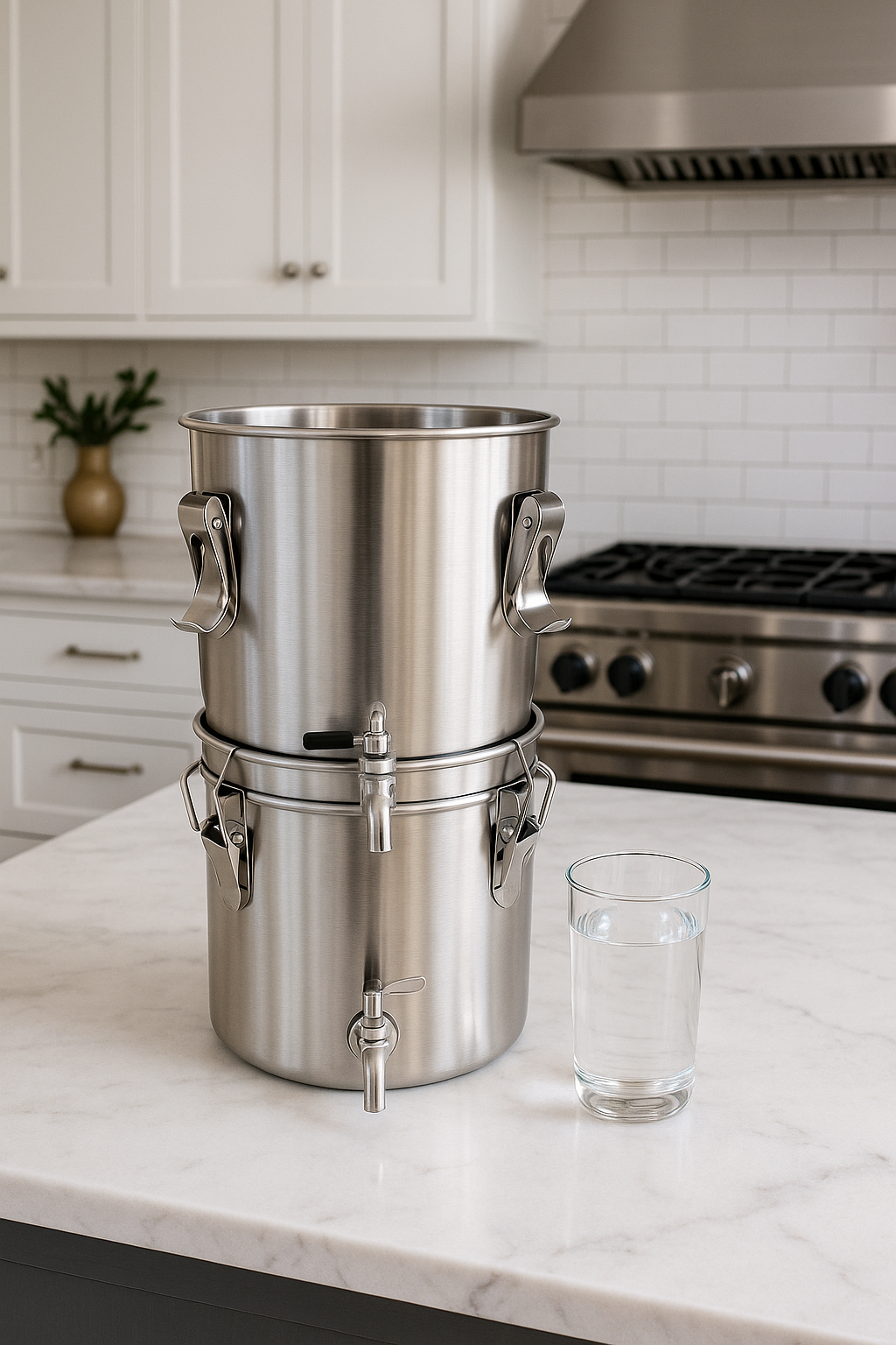 USA Non-Electric Fluoride Water Removal Filter System – Refillable Bone Char Carbon Filter