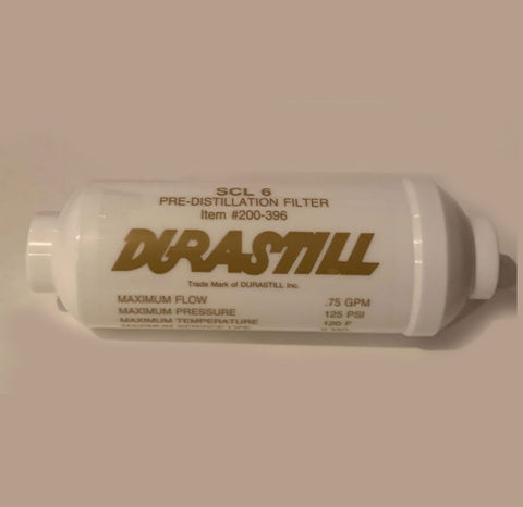 Single Durastill Scale Inhibitor (Gold Label) Pre-Filter 6" #WD200-396. Original Manufacturer Equipment
