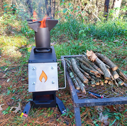 Rocket Stove for Non-Electric Emergency Water Distillers Model 50 BMG