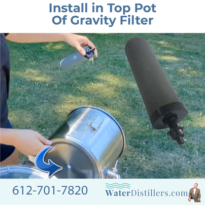 Ceramic 7" Candle Filter for Emergency Multi-Purpose Distiller