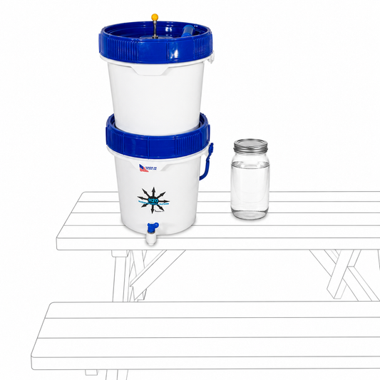 Emergency Portable BPA-Free Gravity Water Filter With UV Light