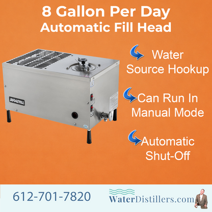 Durastill 3096 Automatic Water Distiller – 8 GPD System with 25 Gallon Storage Tank -110/120 Volt