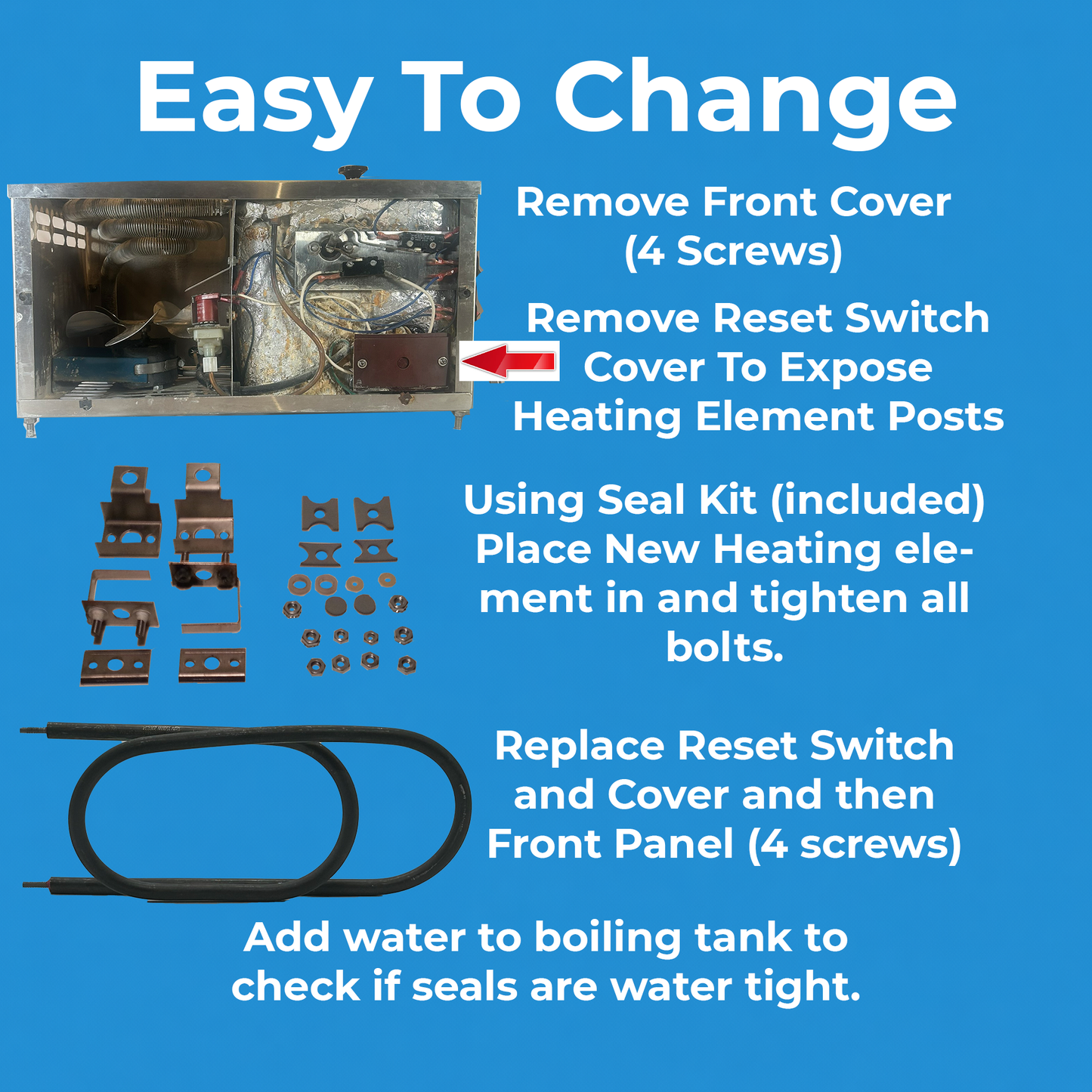 Durastill Model 46 Heating Element – OEM 1500W Replacement Element