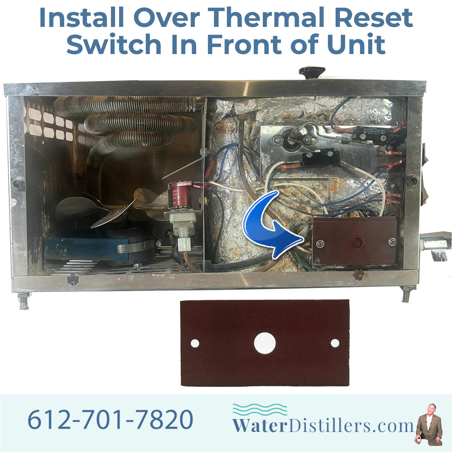 Durastill Thermal Reset Switch Cover (WD100-200) – OEM Protective Safety Housing