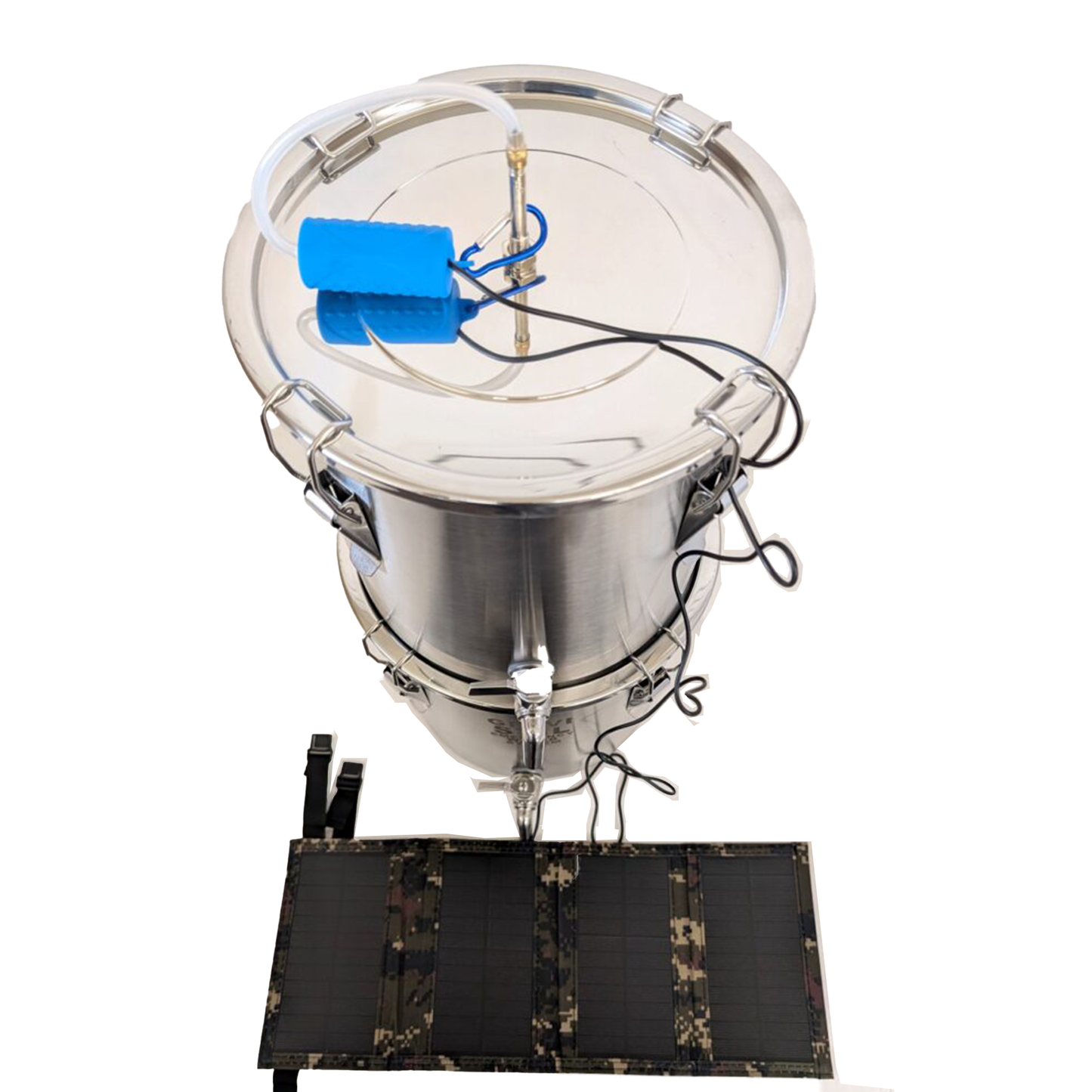 Enhanced Multi-Purpose Emergency Off-Grid Survival Distiller – With Solar Powered Pump