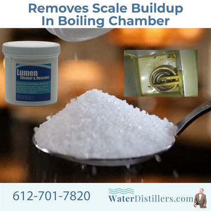 Lumen Water Distiller Descaler and Cleaner - Sulfamic Acid Formulation
