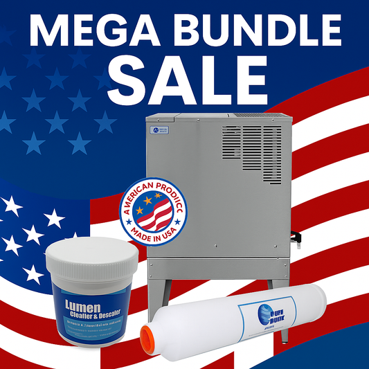 Pure Water Mega Classic Automatic Water Distiller - 12 GPD Production/10 Gallon Storage Tank  #WD36999