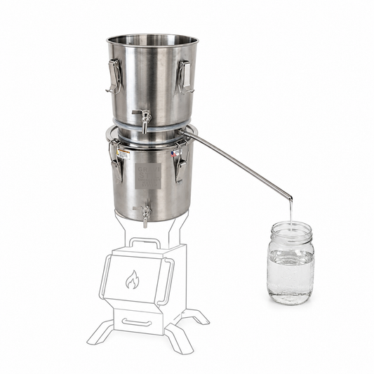 Multi-Purpose Emergency Survival Distiller – Non-Electric Portable Water Distiller/Purifier