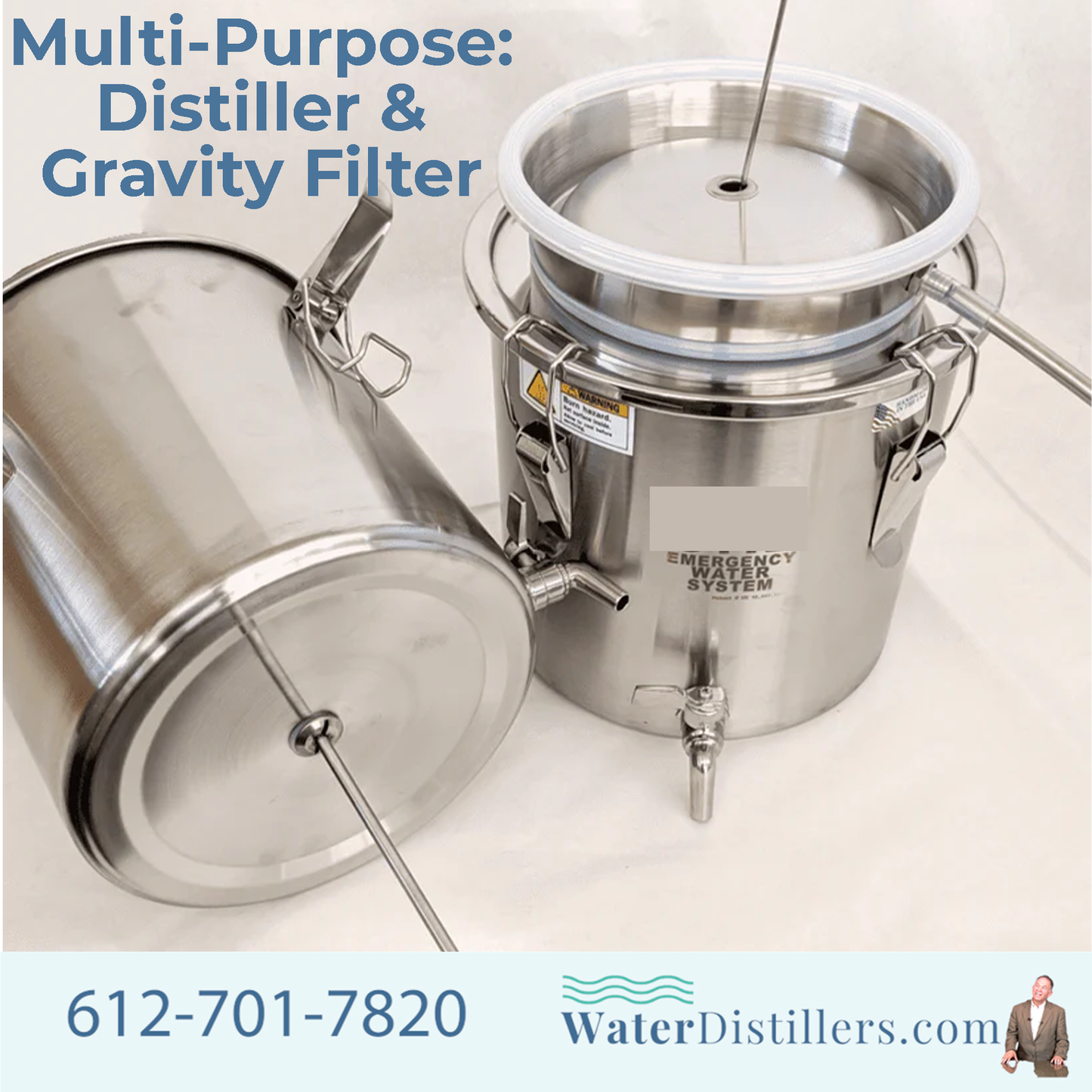 Multi-Purpose Emergency Survival Distiller – Non-Electric Portable Water Distiller/Purifier