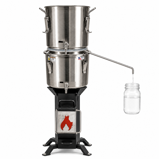 Special Bundle Emergency Survival Water Distiller Multi-Purpose Distiller and Gravity Filter Combination PLUS Rocket Stove