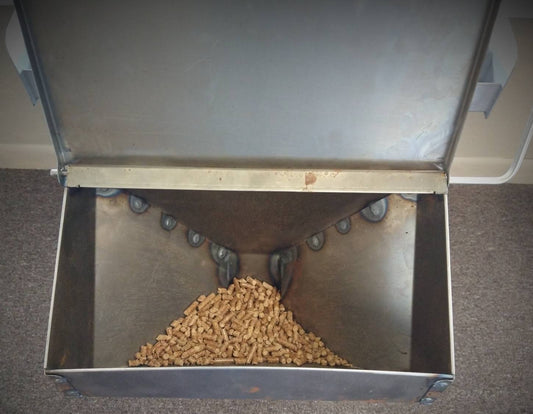 Long-Burn Pellet Hopper for Rocket Stove Model 50 BMG