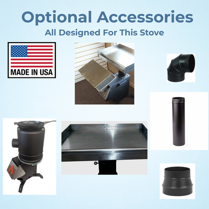 Rocket Stove for Non-Electric Emergency Water Distillation And Off-Grid Heat Source