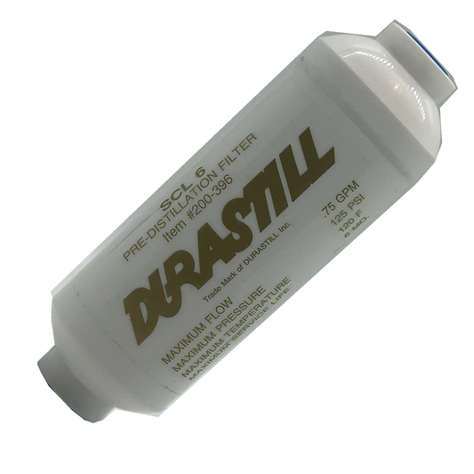 Single Durastill Scale Inhibitor (Gold Label) Pre-Filter 6" #WD200-396. Original Manufacturer Equipment