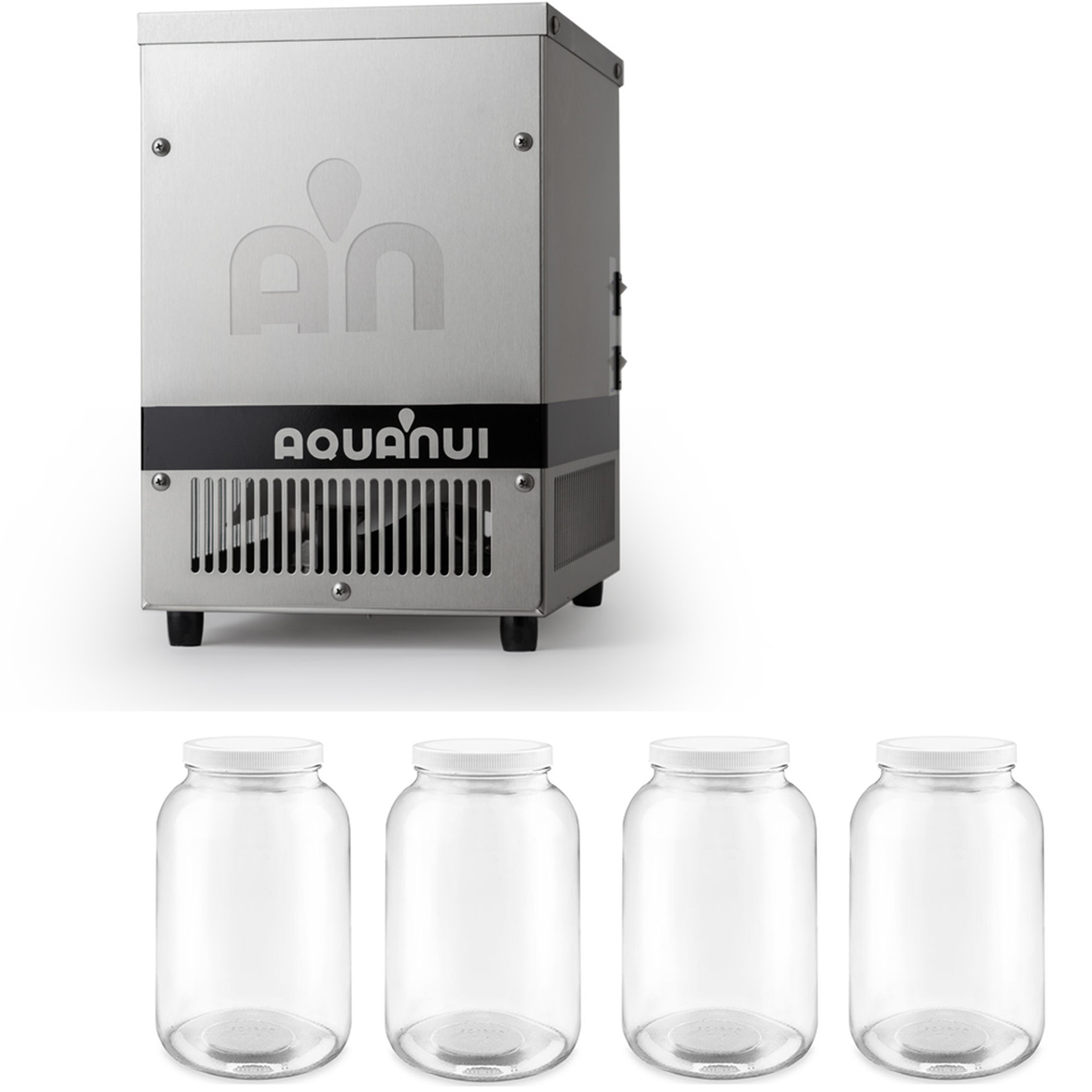 SteamPure Aqua Nui Water Distiller Plus 4 Glass One Gallon Storage Bottles