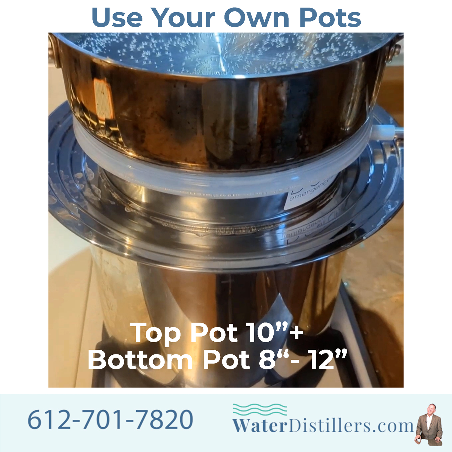 Survival Non‑Electric Compact Water Distiller for Emergency and Survivor Situations