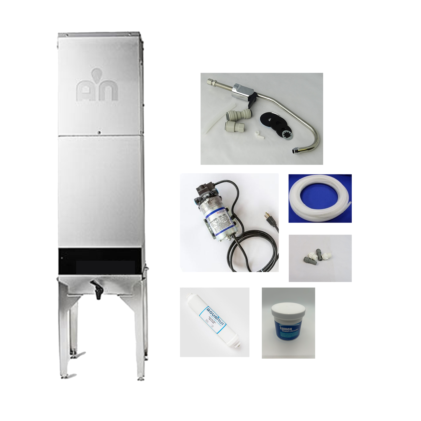 USA Water Distillers WDAN1215 Water Distiller – 12 Gallon/Day, 15 Gallon Tank, Automatic Fill, Home Convenience Kit