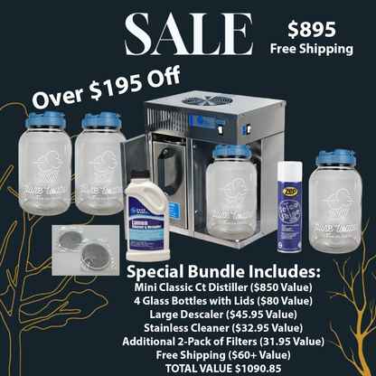 Mini Classic CT Water Distiller Black Friday Bundle Sale