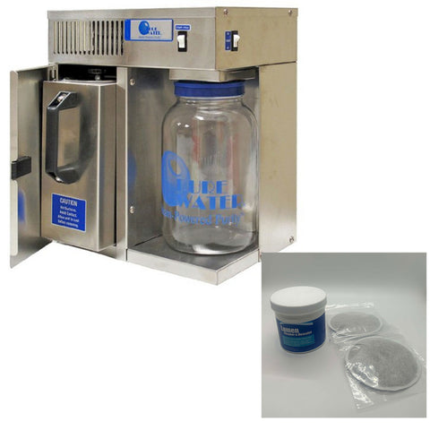 Pure Water Mini Classic CT Water Distiller Bundle with 2 Post Filters and Descaler