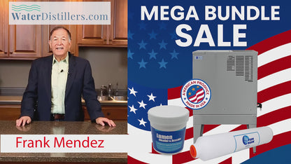 Pure Water Mega Classic Automatic Water Distiller - 12 GPD Production/10 Gallon Storage Tank  #WD36999