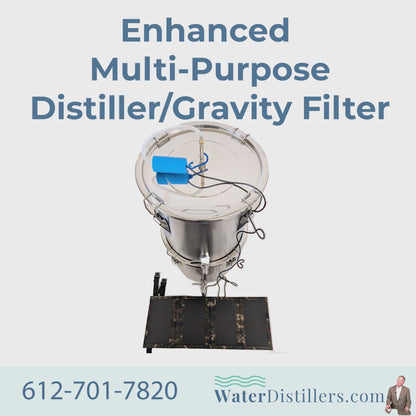 Enhanced Multi-Purpose Emergency Off-Grid Survival Distiller – With Solar Powered Pump