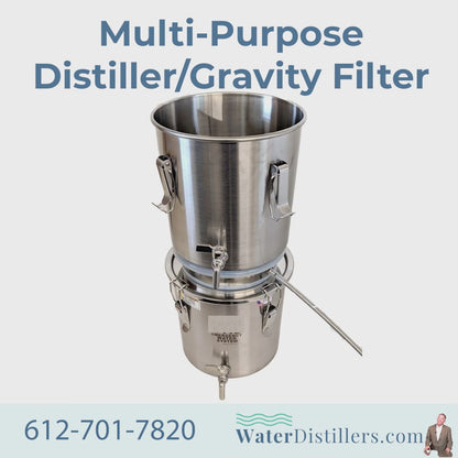 Multi-Purpose Emergency Survival Distiller – Non-Electric Portable Water Distiller/Purifier