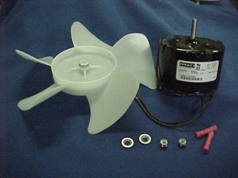 240 Volt Fan motor kit for Most Pure Water Models , w/blade & connector. Part # WD653V